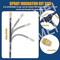 Vista 6 de 360° Curved Garden Automatic Irrigation System, Adjustable Nozzle, Water-Saving Design, Fogging Irrigation Kit, Quick Installation Drip Irrigation