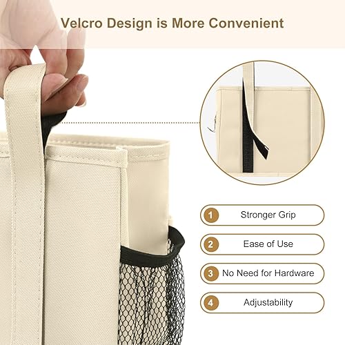 Miniatura 243 de Surblue - Organizador de cama colgante para mesita de noche, bolsa de almacenamiento, bolsillo para literas y camas de hospital, dormitorios Z-Zebra