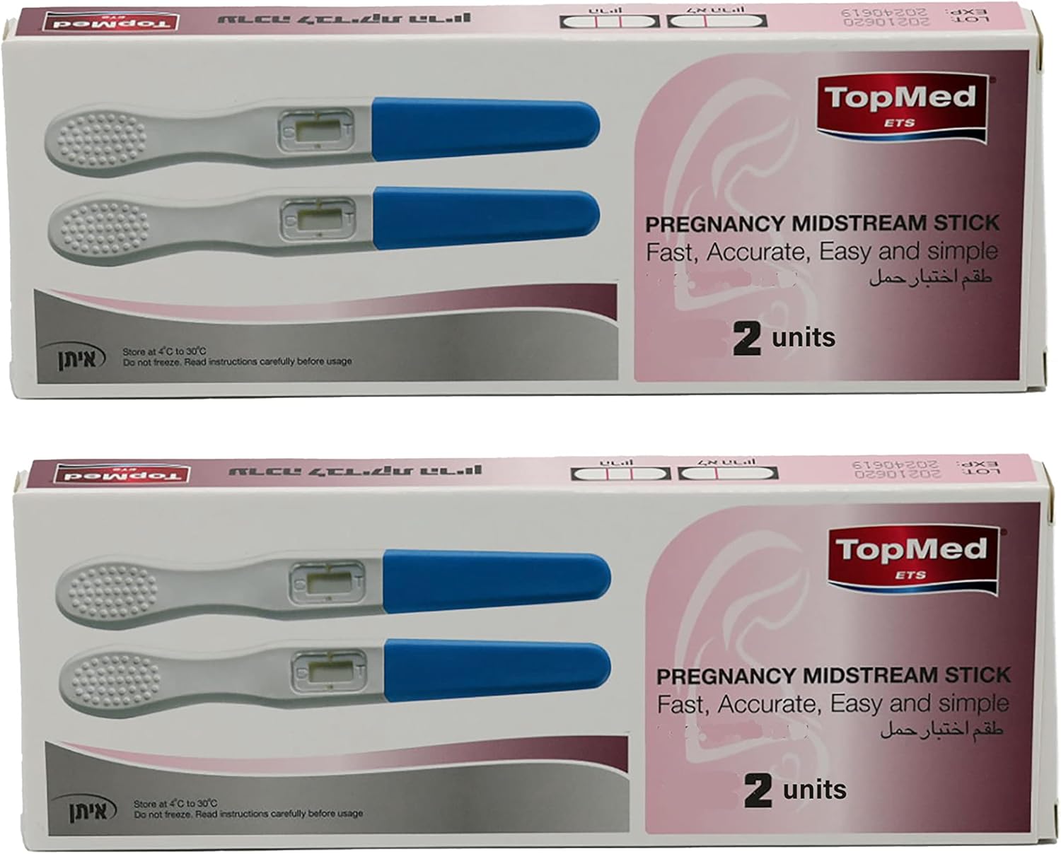 TOPMED ETS Pregnancy Test Kits Individually Wraped Pregnancy Strips