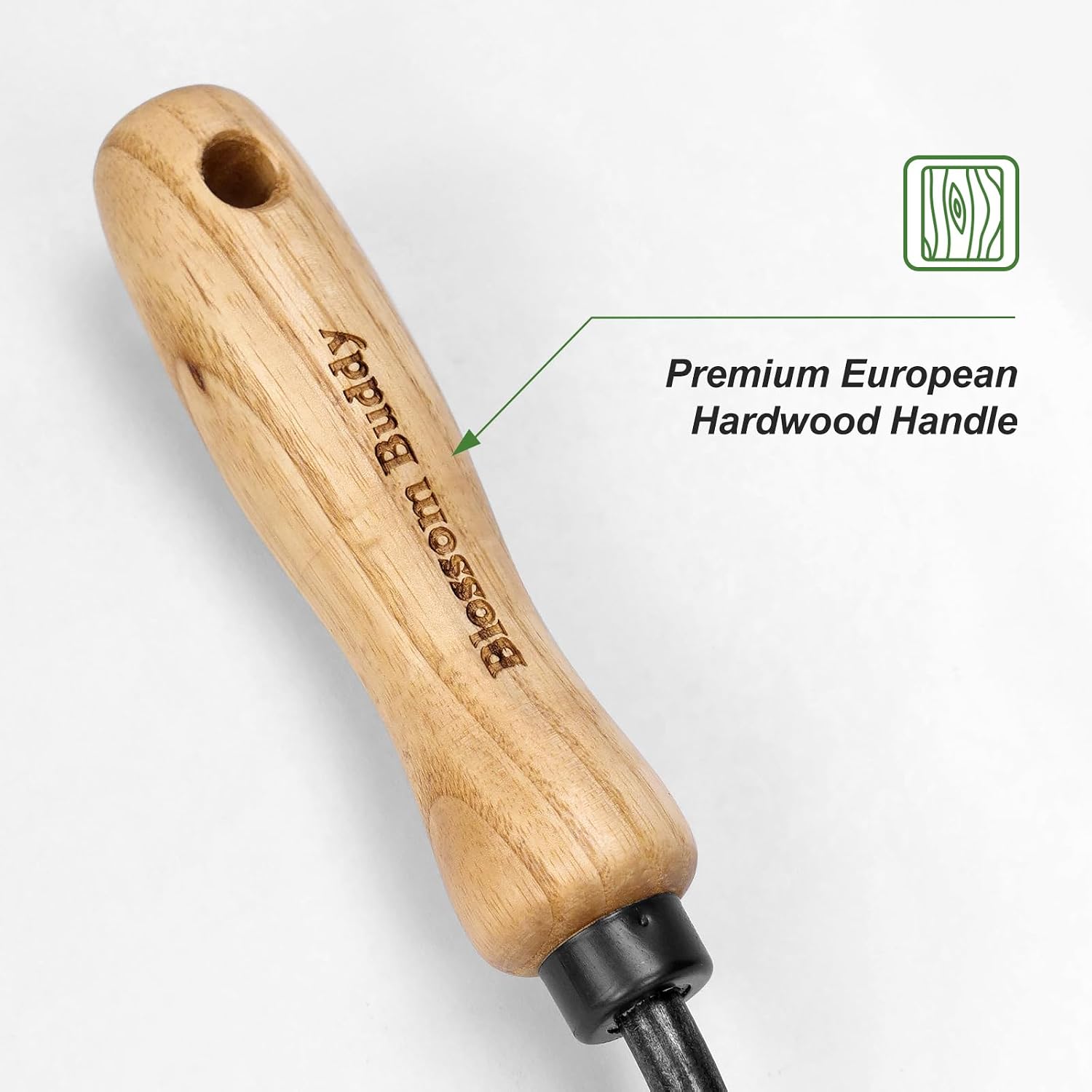 Stainless Steel Multi-Tool Spork Design, Rofessional Hand Garden Tool with Wooden Handle, Outdoor Gardening Fork