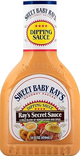Vista 3 de Sweet Baby Ray's Variety, 1 salsa de inmersión Sweet Baby Ray's, salsa secreta, 14 onzas, 1 salsa de barbacoa Sweet Baby Rays, miel, 18 onzas, 1 CT