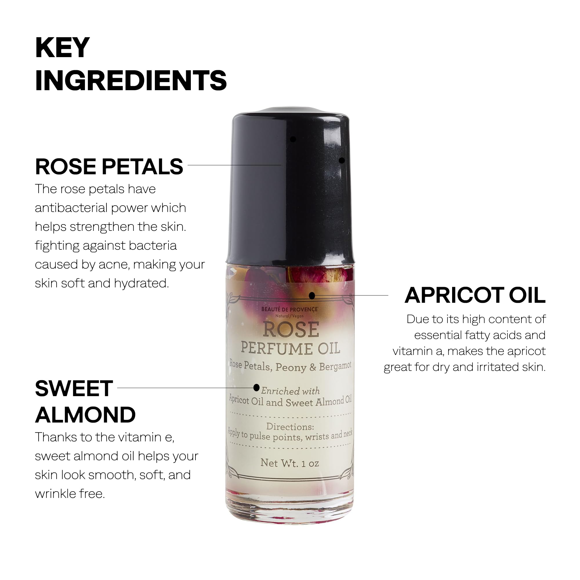 Amazon.com : BEAUTE DE PROVENCE - Floral Rose Petals - Body Oils
