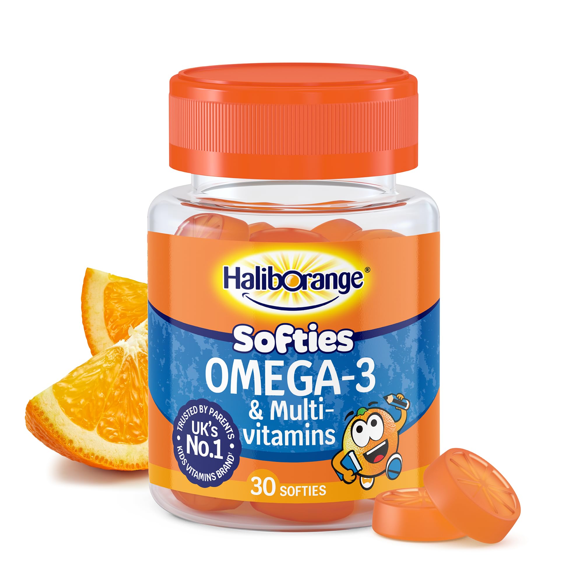 Haliborange Omega-3 and Multivitamins 30 Orange Flavour Softies