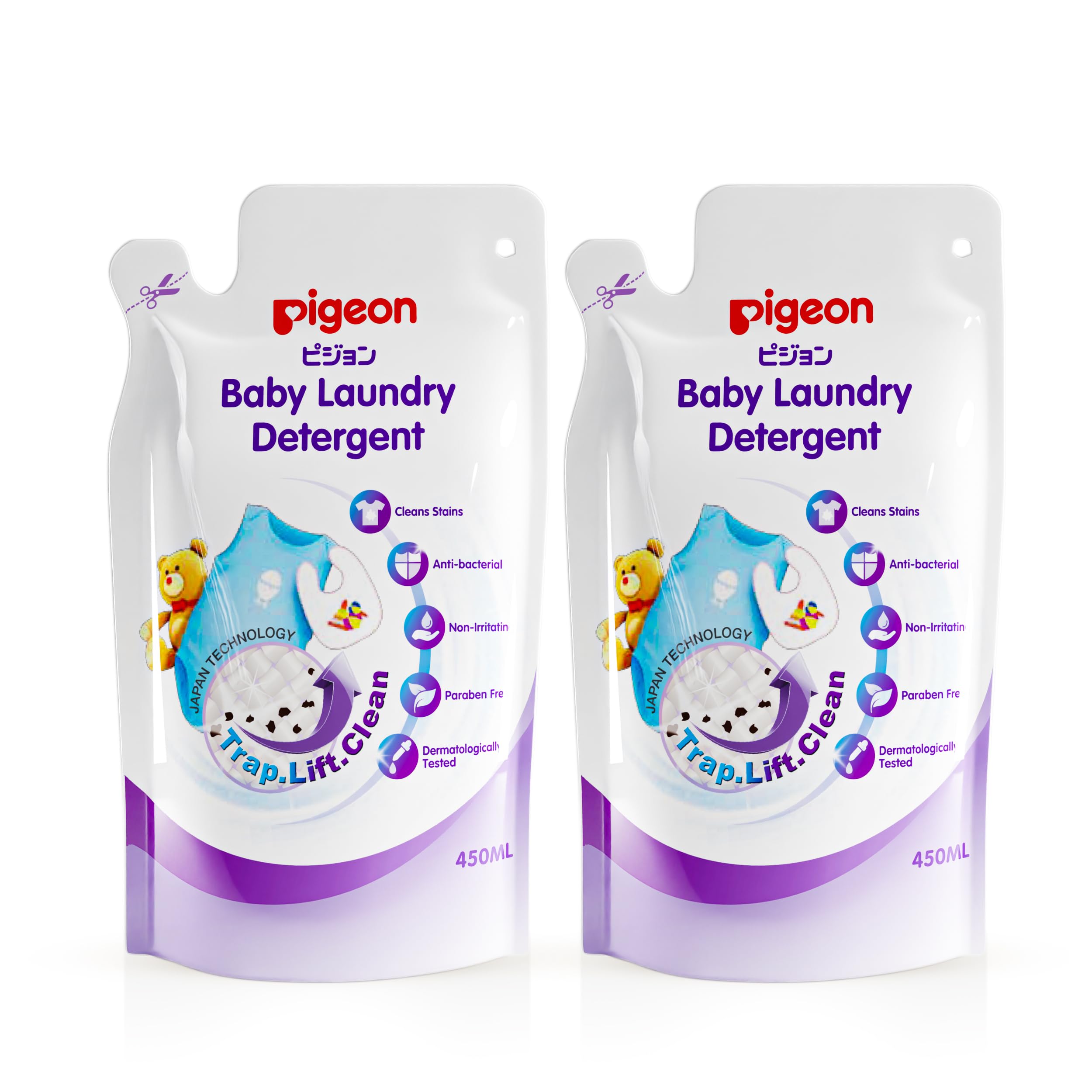 Pigeon Baby Laundry Detergent Liquid Refill Pack 450 ml Pack of 2 (B005VO5EQU) Amazon Price History, Amazon Price Tracker