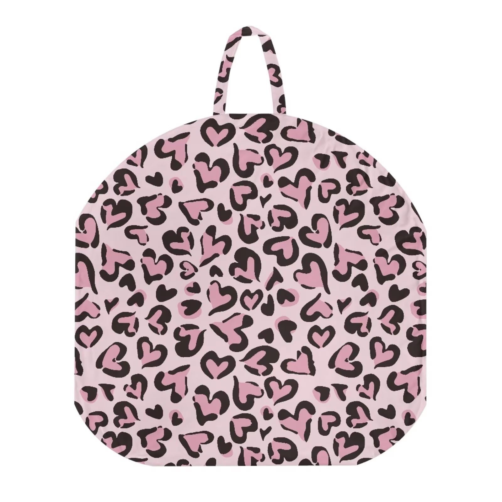 Babrukda Pink Love Heart Newborn Lounger Cover Baby Lounger Pillow Covers for Girls Breathable Cover for Baby Newborn Lounger Soft Comfortable Slipcover for Infant Lounger Pillow (Cover Only)