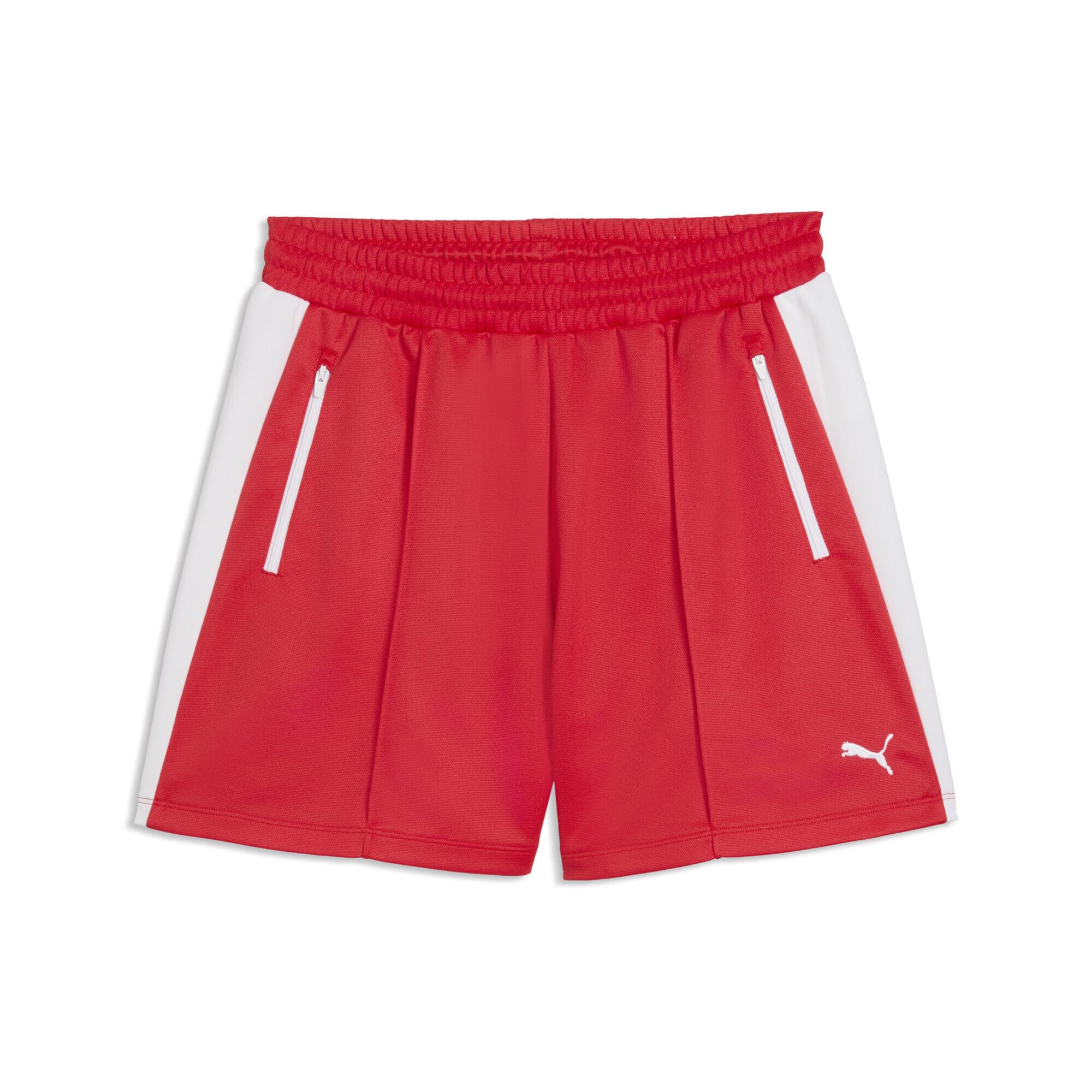 | T7 Women's Relaxed Pinstuck Shorts | For All Time Red | L-image-22