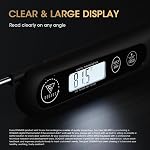 DOQAUS Meat Thermometers, 3S Instant Read Thermometer Digital Cooking Food Candy Thermometer with Backlight LCD and Magnet for Oil Deep Fry BBQ Grill Smoker