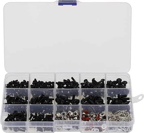 Miniatura 4 de MEUS RACING Juego de tornillos universales RC de 603 piezas, juego surtido de tornillos, sujetadores de hardware para Axial Redcat HPI Arrma Losi 15