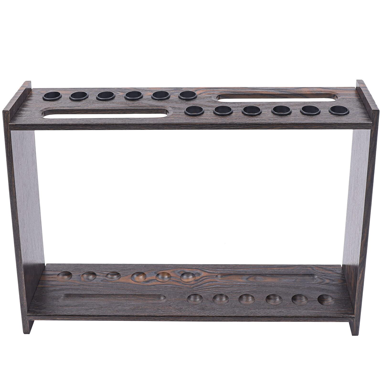 12 Holes Pool Cue Rack w/Billiard Triangle Billiard Racks Display Floor Pool Cue Storage Floor Stand Billiard Stick Rack Cues for Indoor Bars Sports Venues