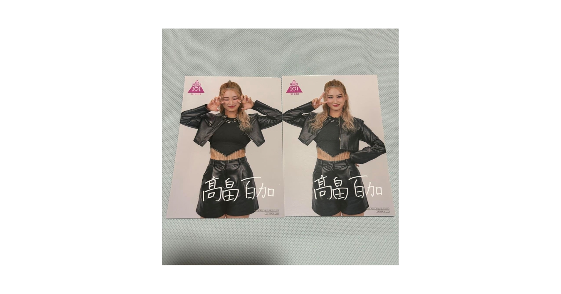 Amazon.co.jp: 高畠百加 生写真 2種 レア 日プ サイン PRODUCER