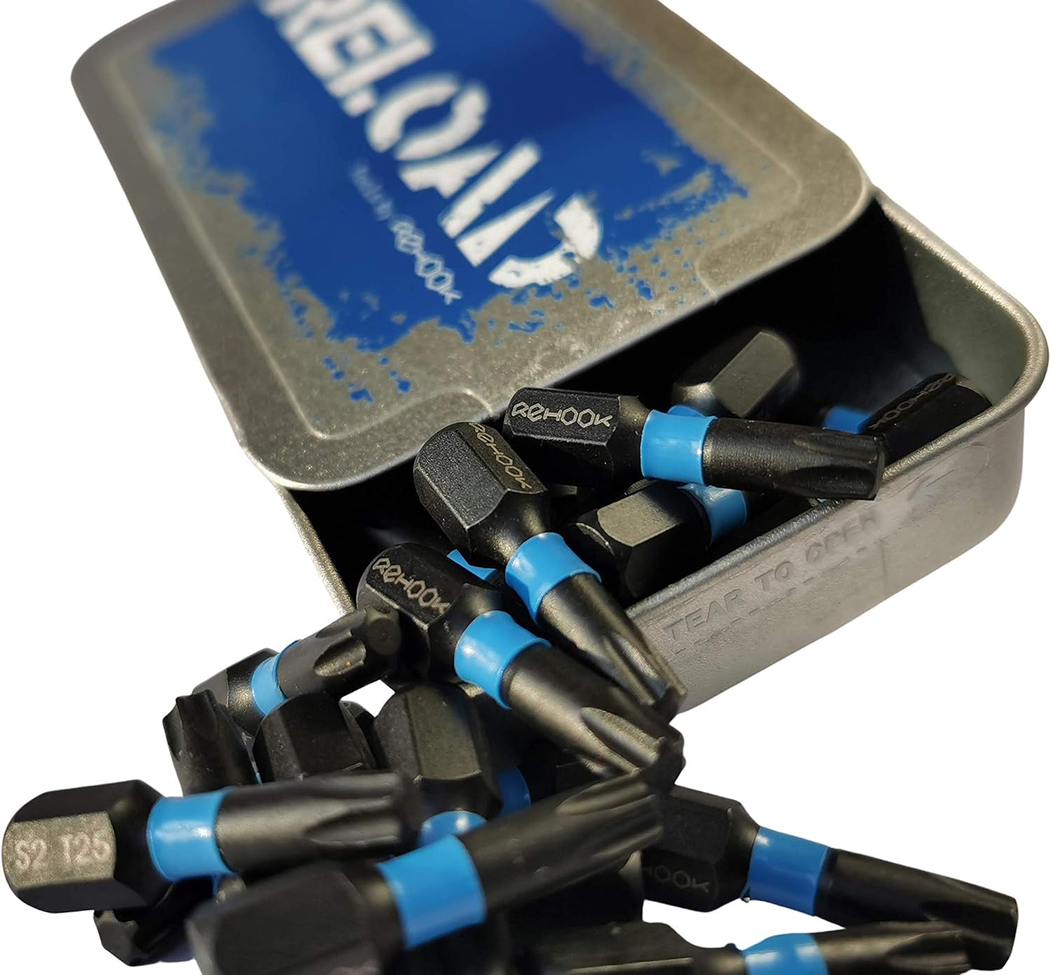 Rehook Reload T25 Torx 25mm Impact Screwdriver Bit Set, S2 Steel Drill Driver Bits with 1/4" Hex Shank - Image 4