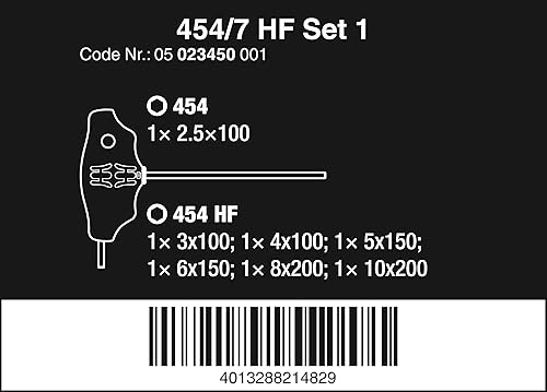 Miniatura 2 de 4547 HF Set métrico 7pc T-Handle Hex drvr