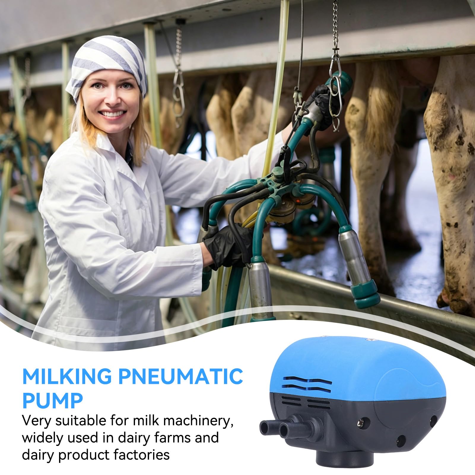 Pulsatore d'aria per mungitura, Mungitrice universale a 2 uscite Accessori per mungitrice regolabili Pulsatore Mungitrice per bovini Capre Mungitore Parti di attrezzature agricole