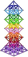Beicarin 150Pcs Magnetic Building Sticks & Steel Balls STEM Toys - 3D Educational Construction Set for Kids Adults with Storage Bag