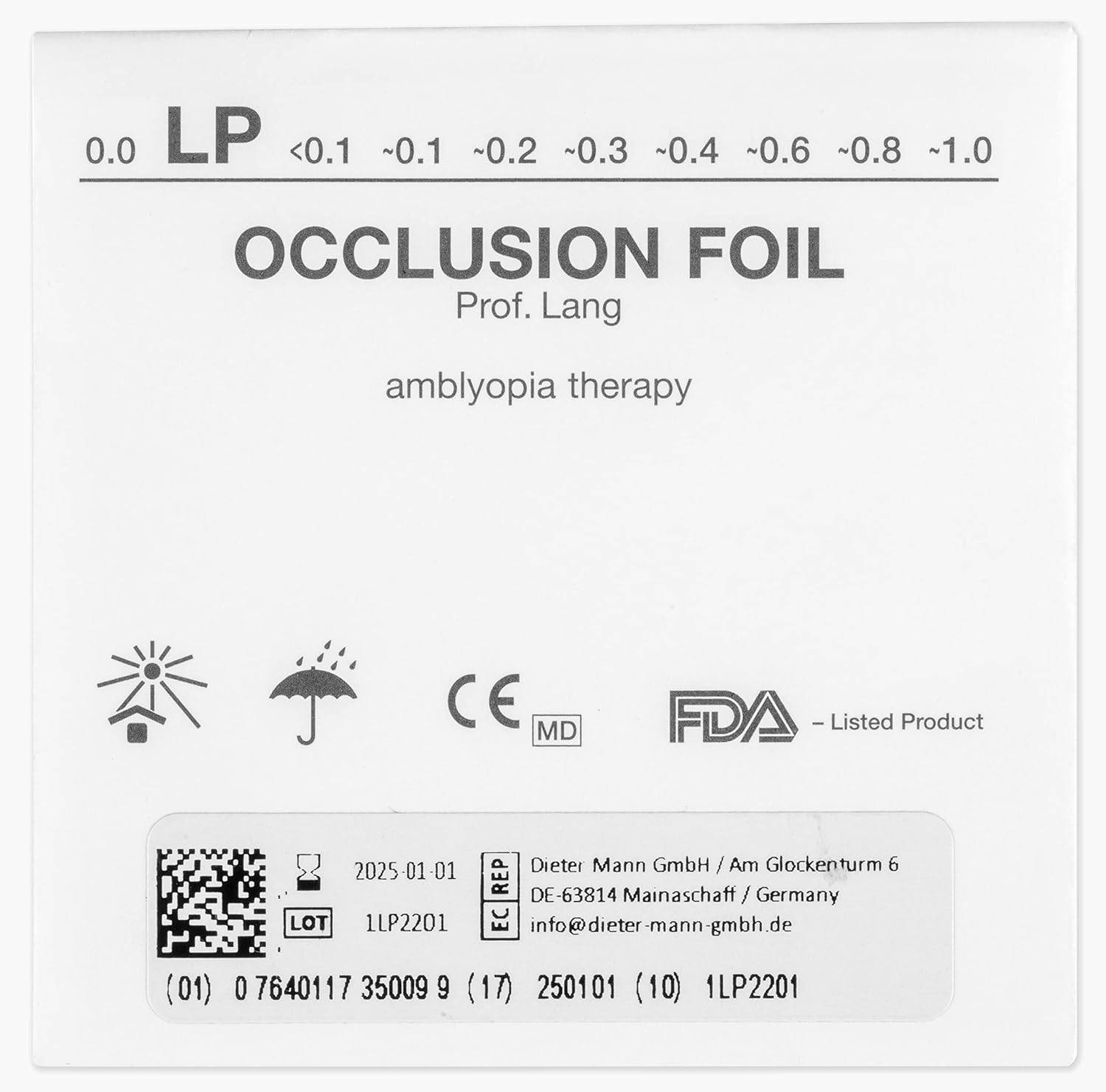 Bangerter Occlusion Foil (LP) Light Perception Amazon.sg Office Products