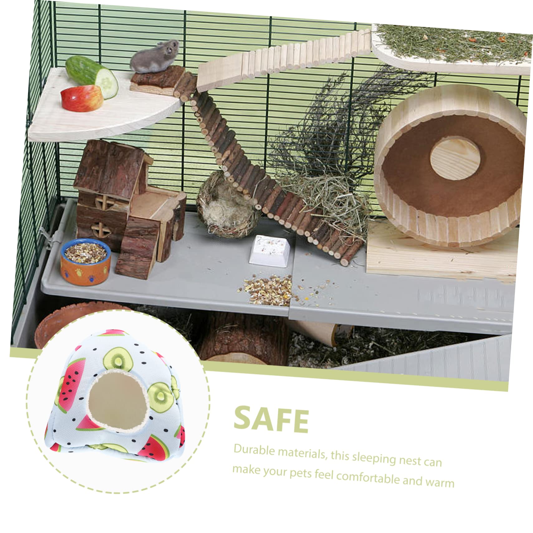 BESPORTBLE 3stücke Kuschelnest Für Kleintiere Warmes Hamsterbett Für Meerschweinchen Zuckergleiter Und Andere Kleine Haustiere Gemütlicher Rückzugsort Für Winter