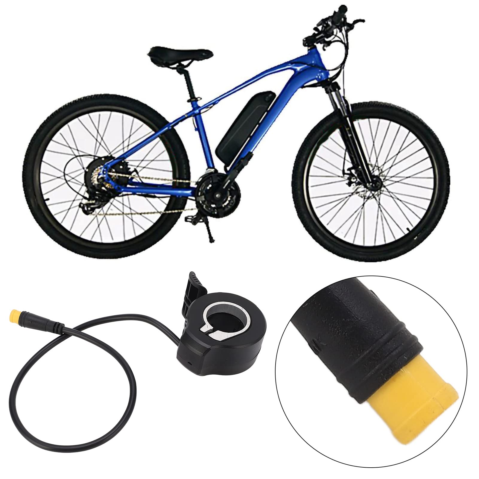 Acceleratore Universale per Acceleratore a Dito, Acceleratore a Pollice Resistente alla Corrosione 130X per Accessori per Il Controllo della velocità della Bicicletta Elettrica