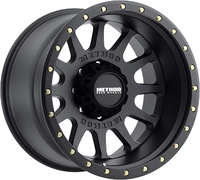 Method Race Wheels 605 NV Matte Black 20x10" 8x6.5", 24mm offset 4.55" Backspace, MR60521080524N