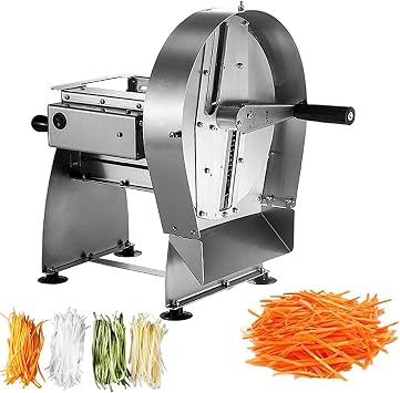 Commercial Vegetable Shredder Machine, 2mm/3mm/3.5mm Electric and Manual Shredding Machine, for Potatoes Carrot Cabbage