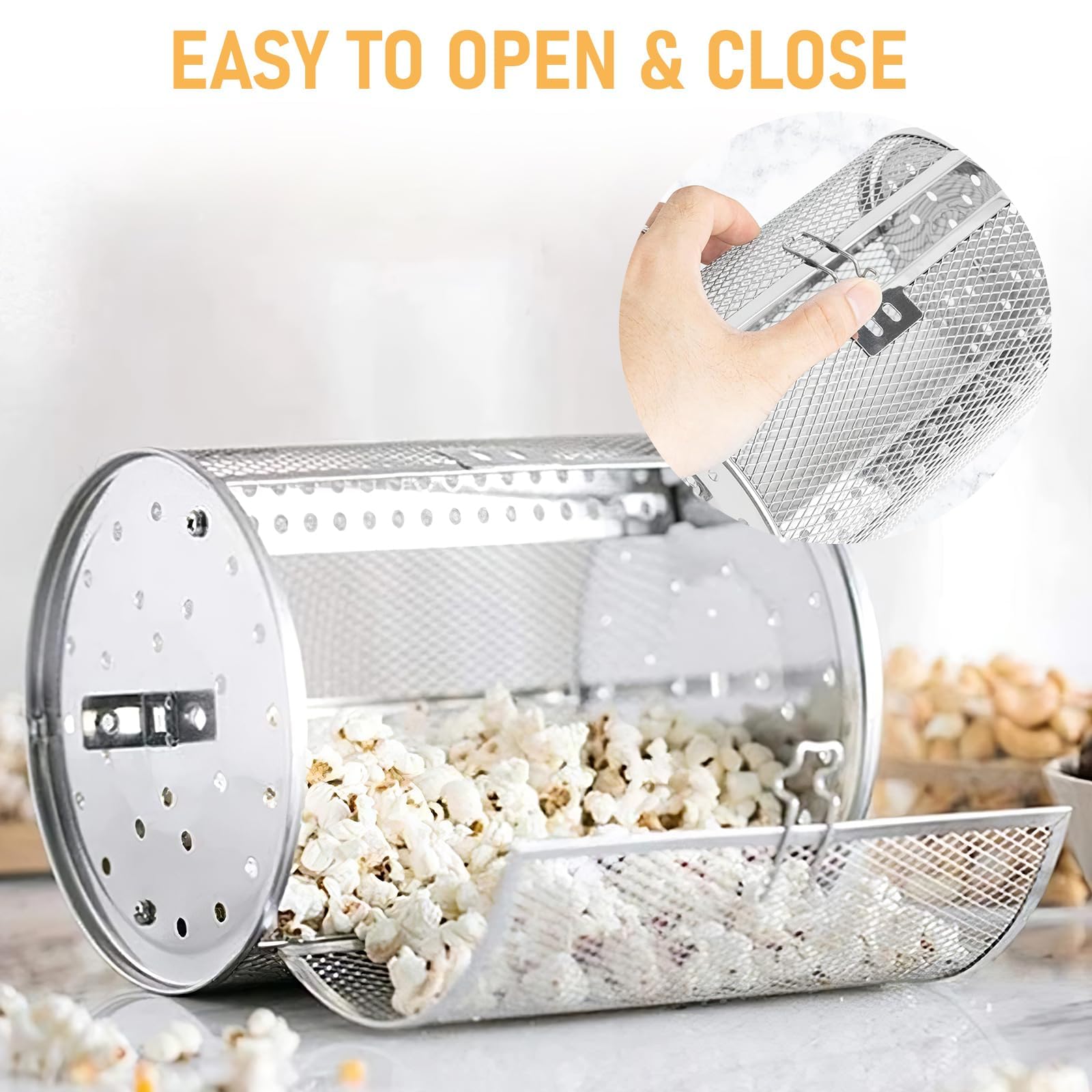 Tower - Cestino per friggitrice ad aria, in acciaio inox, accessorio per friggitrice ad aria, girevole a 360 gradi, per forno friggitrice ad aria