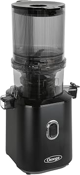 Omega Cold Press Juicer Slow Masticating Hands Free Juicer Machine for Vegetables and Fruits with Wide Mouth Hopper for Whole Recipe Batch Juicing, Time Saving Series, Easy to Clean, 150-Watt Motor