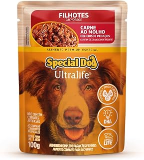 Ração Úmida Special Dog Ultralife para Cães Filhotes Sabor Carne ao Molho 100g
