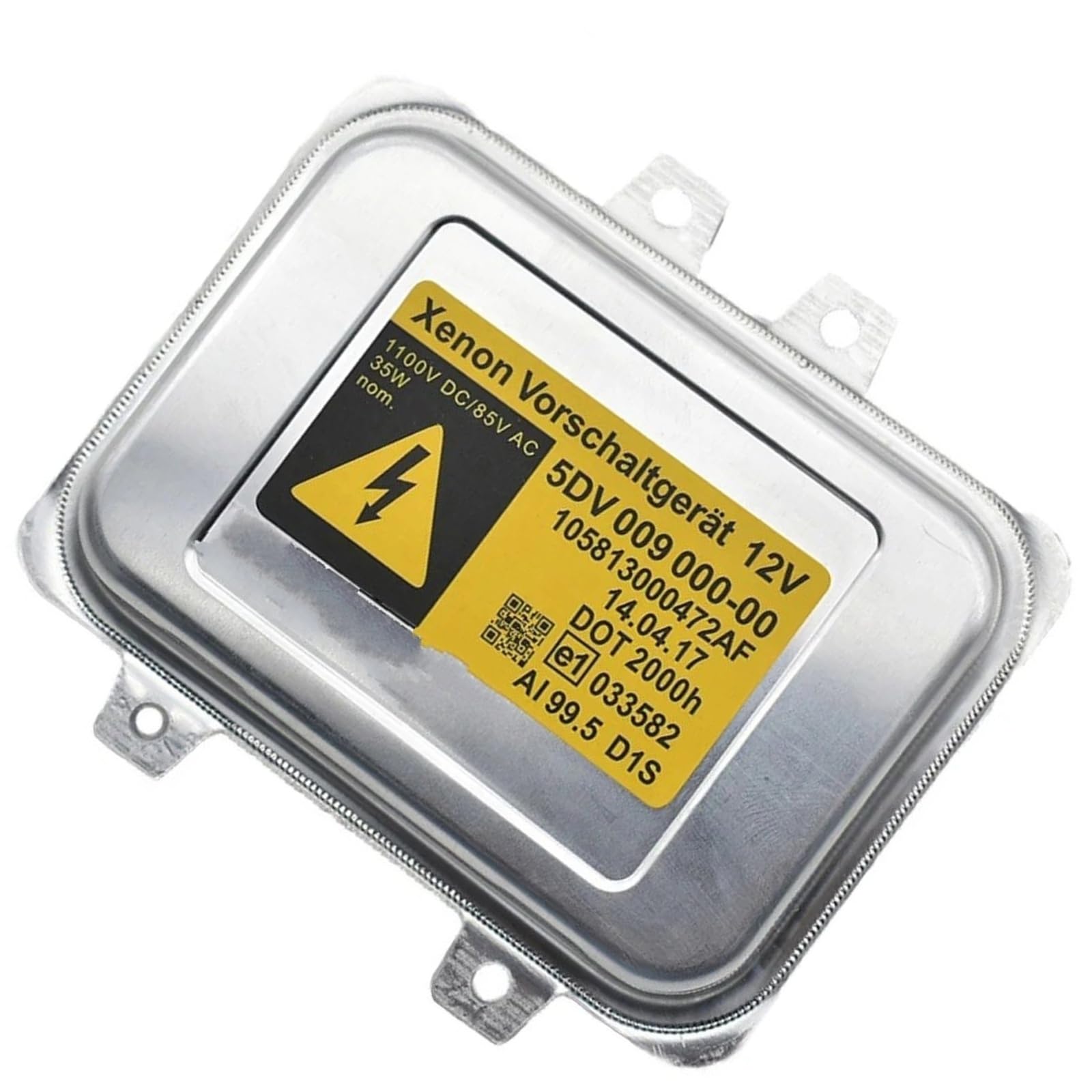 Unidad Control Balasto Faro D1S Xenon HID Balasto Lámpara De Luz De Coche Faro 5DV 009 000-00 00900001 1 376 950 6M21 12K072AA 6 224.J2 7701209425(Ballast-Yellow)