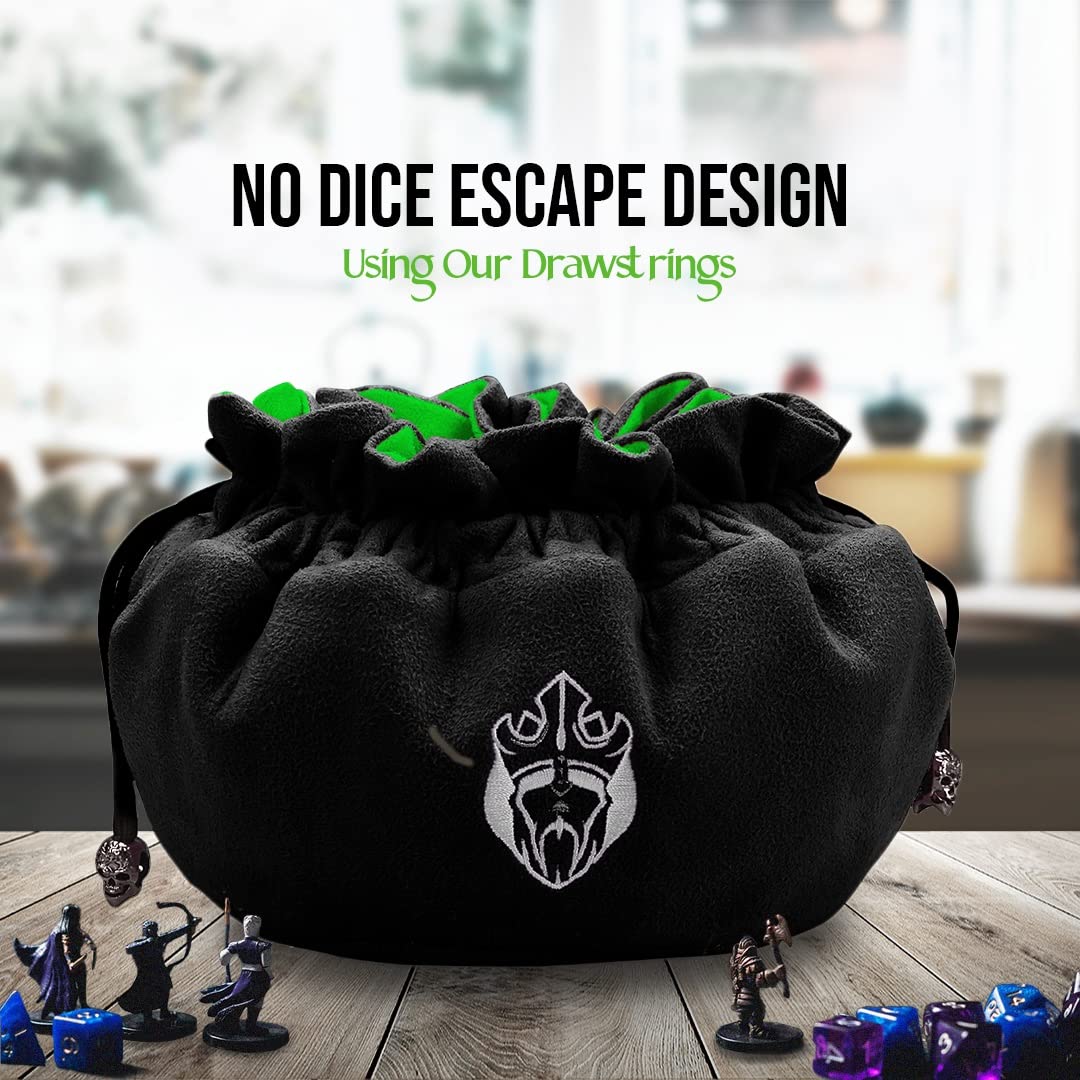 Bolsa De Dados OCD Edition De CardKingPro – 15 Bolsillos Para Más De 200 Dados, Organiza Tus Accesorios De Juego De Rol