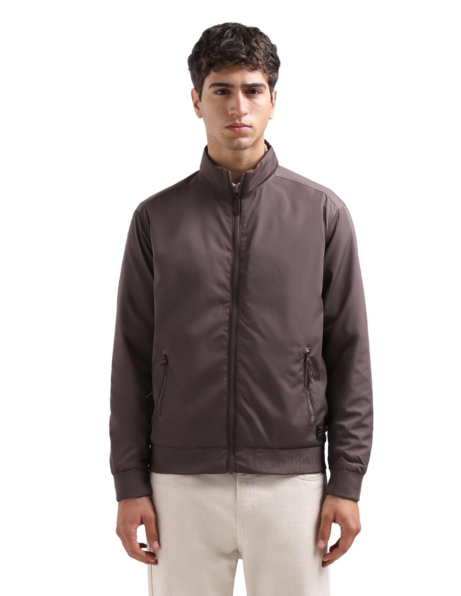 flying machine Solid Regular Fit Jacket-picture-12