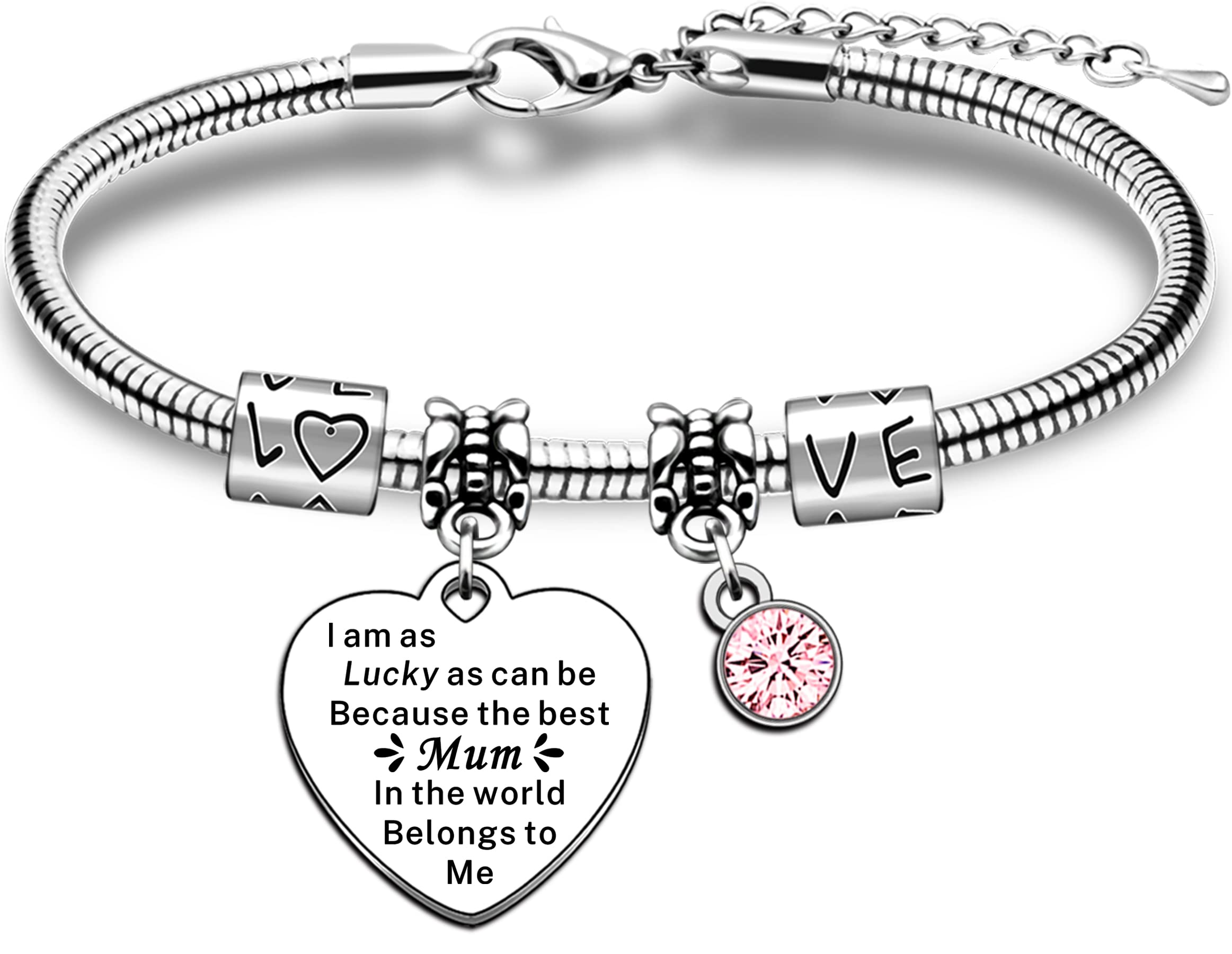 Bracciale Portafoto Con Charm Per Mamma - Regalo Speciale Compleanno O Festa Della Mamma