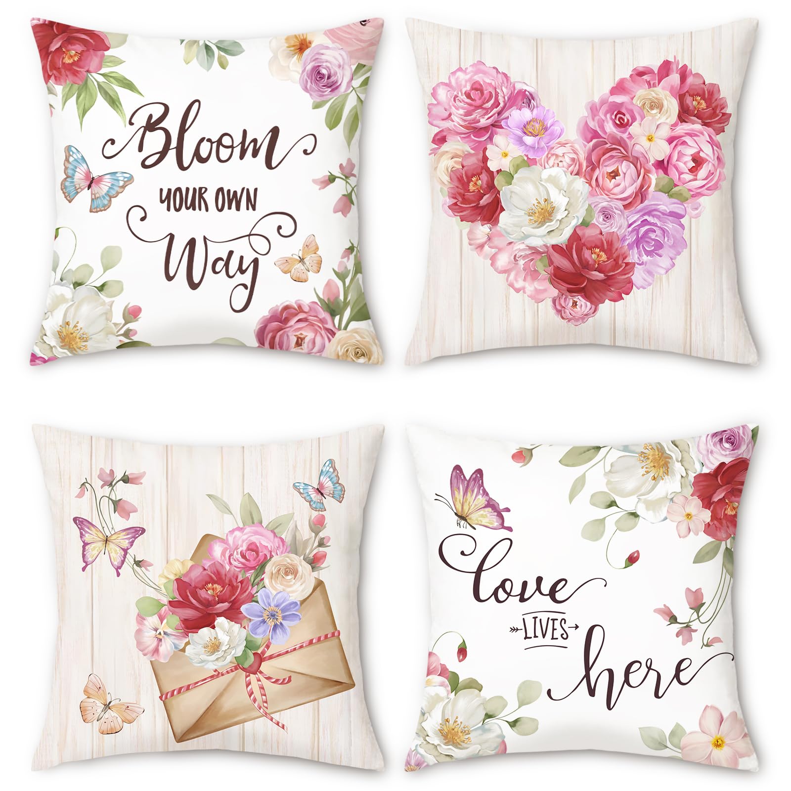 Set di 2 federe per cuscini in pelliccia sintetica rosa, 45x45 cm, decorative con texture a quadri, ideali per divano, letto, soggiorno. | Leroy Merlin