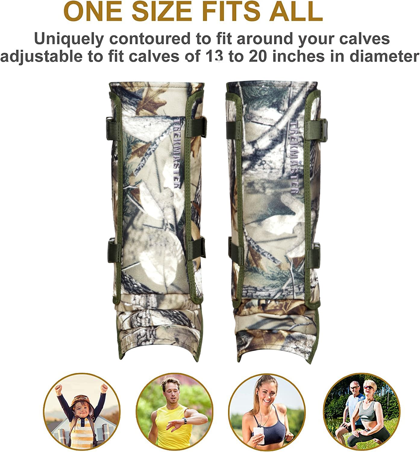 Anewkle Snake Guard Chaps Waterdichte Snake Chaps voor Jacht Snake Bite Protection Gear Verstelbare Maat Snake Bite Beschermende Beenkappen Anti-Slangenkappen voor Benen