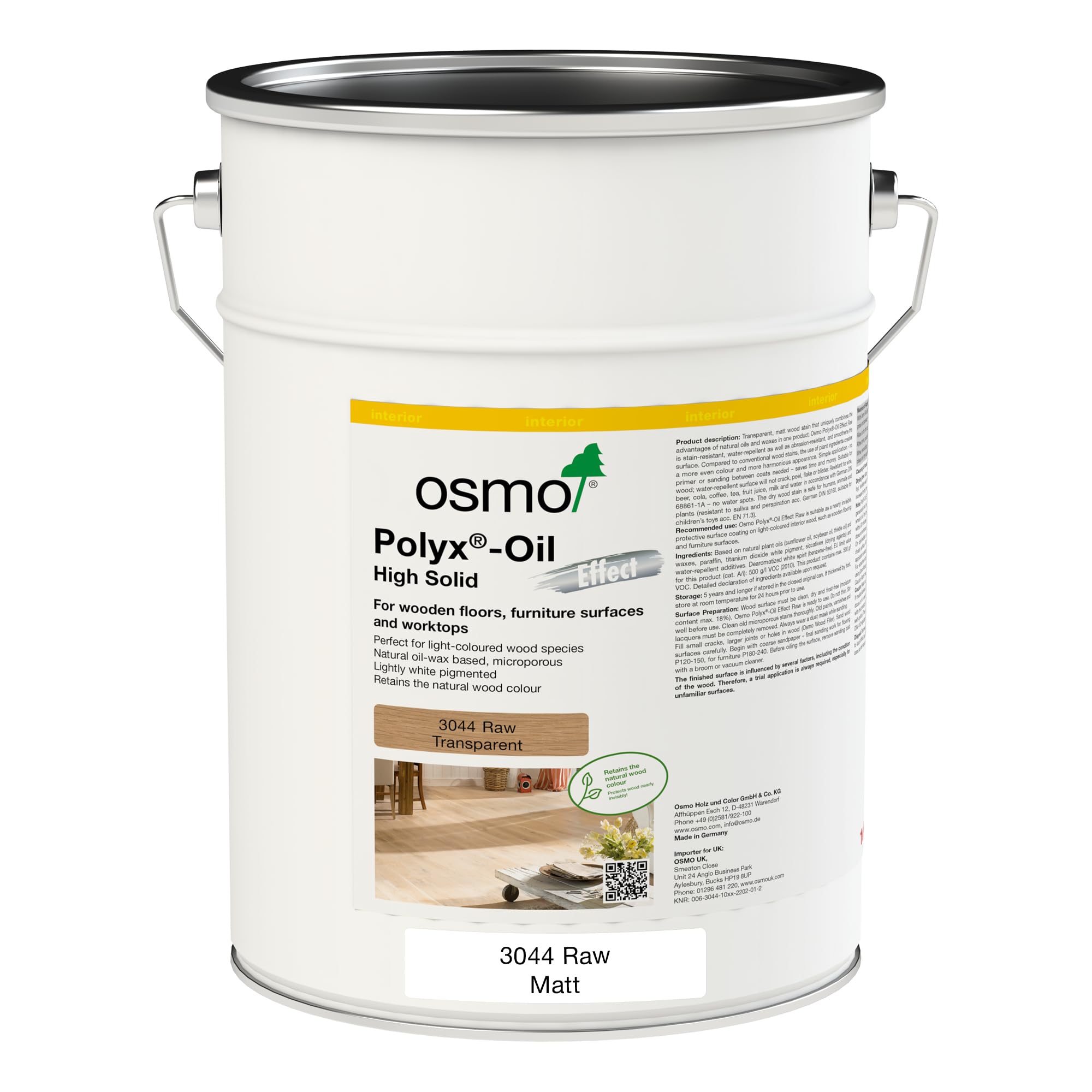 Osmo Raw Matt Polyx-Oil Effect Raw 10L (3044)