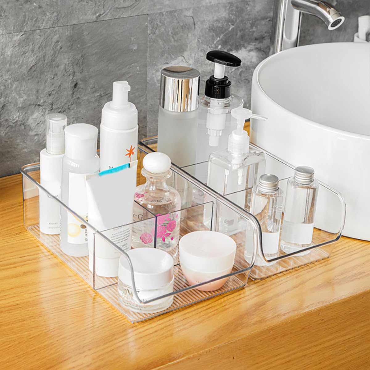 Cabilock 3 PCS Organisateur de Maquillage en Acrylique Rangement de Maquillage en Acrylique Organisateur de Maquillage pour Lèvres Organisateur Cosmétique Bijoux Rangement Cosmétique