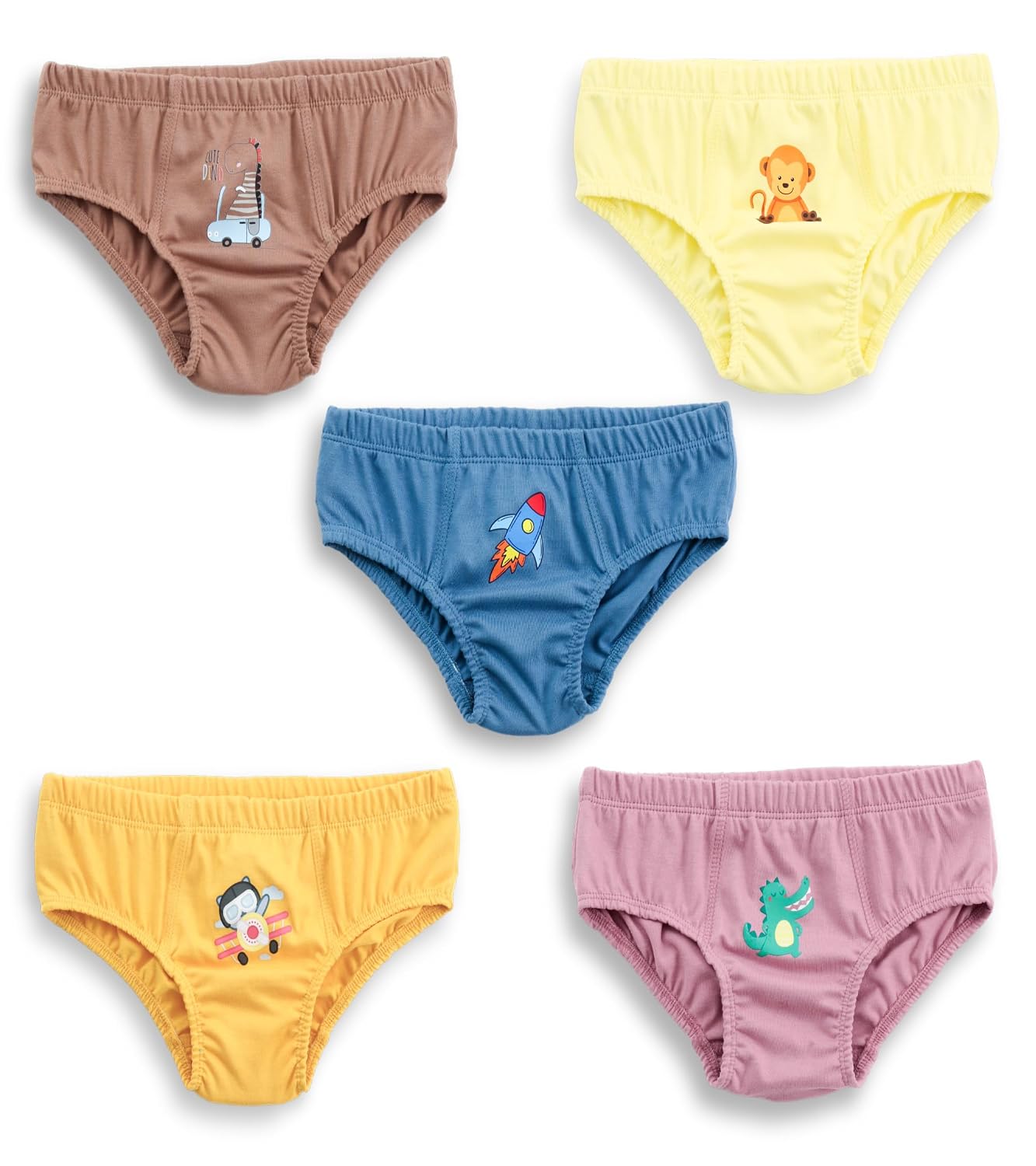 YUV Boys 100% Cotton Briefs Multicolor Pack of 5, Soft Breathable Stretchable Underwear with Fun Prints - 1 Year to 12 Years - Review, Price and Buying Guide