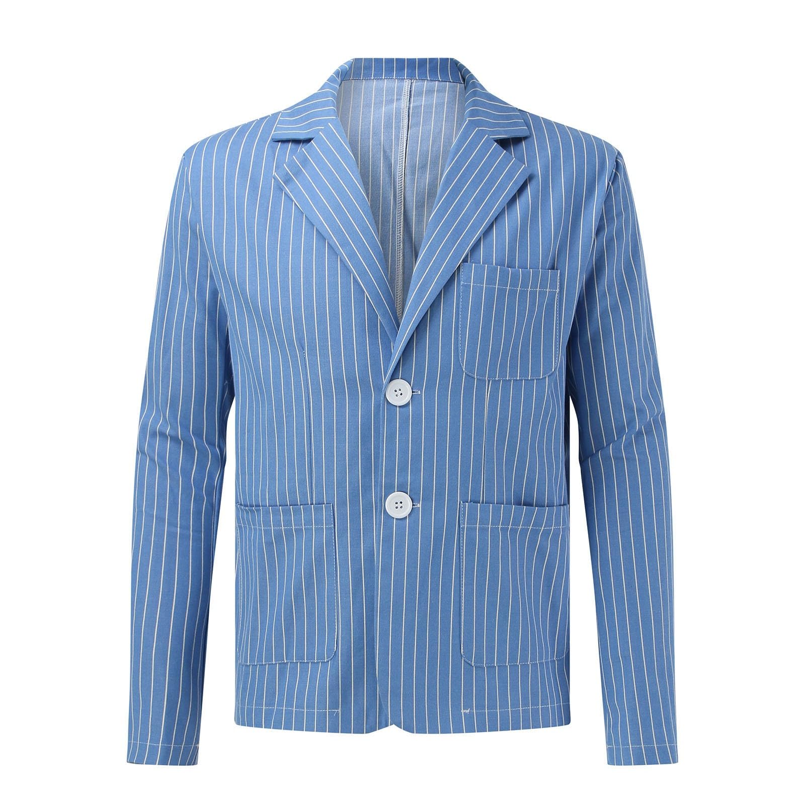 pvucpot Giacche da Uomo in Cotone Lino da Uomo Slim Fit Casual Blazer Due Bottoni Giacche Eleganti Classico Giacche e Cappotti