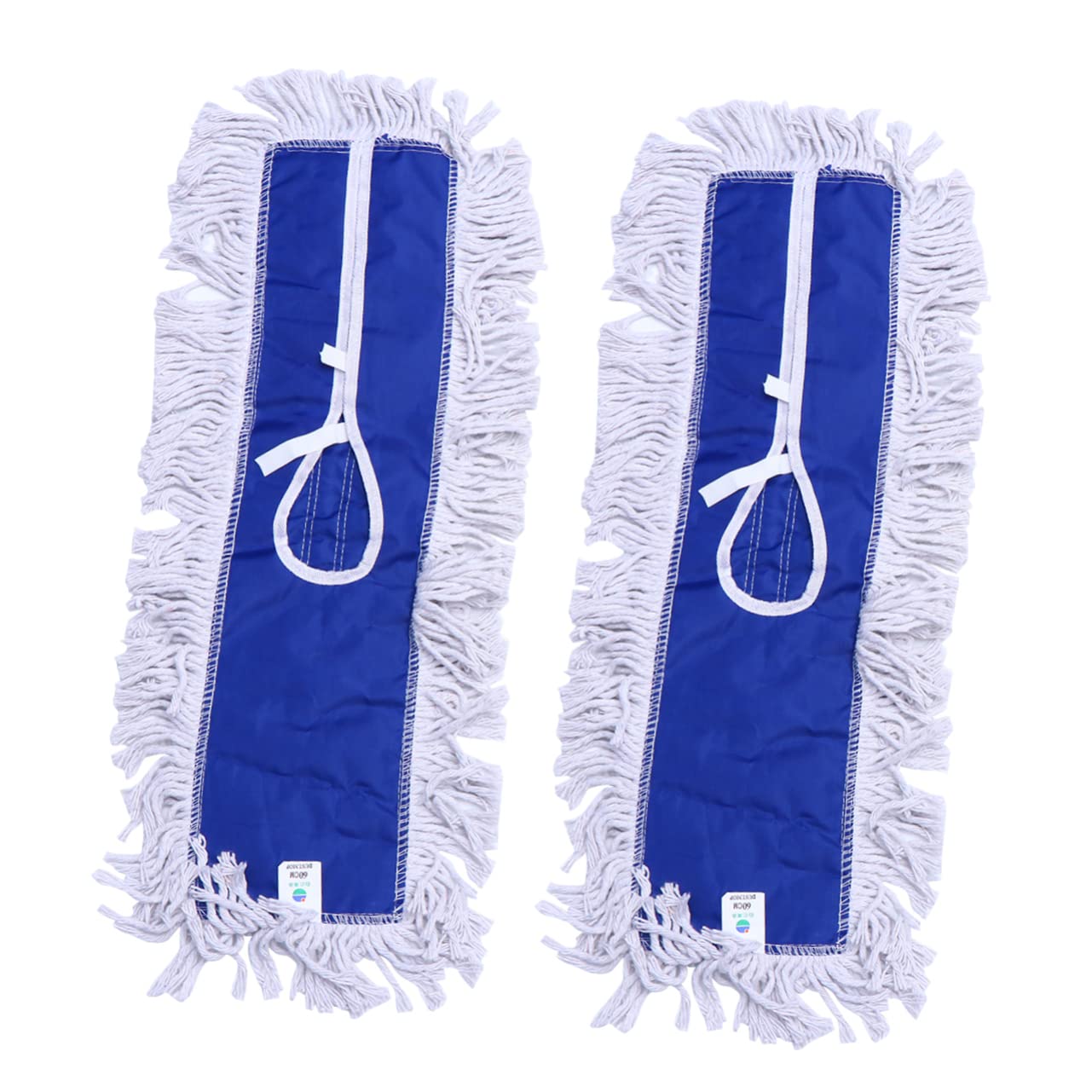 Panno Ricambio per Mop Blu 2 Pezzi in Filo di Cotone per Pulizia | Assorbimento Acqua, Raccoglie Residui Grandi, per Parete e Angoli, Accessori per Scopa Mop