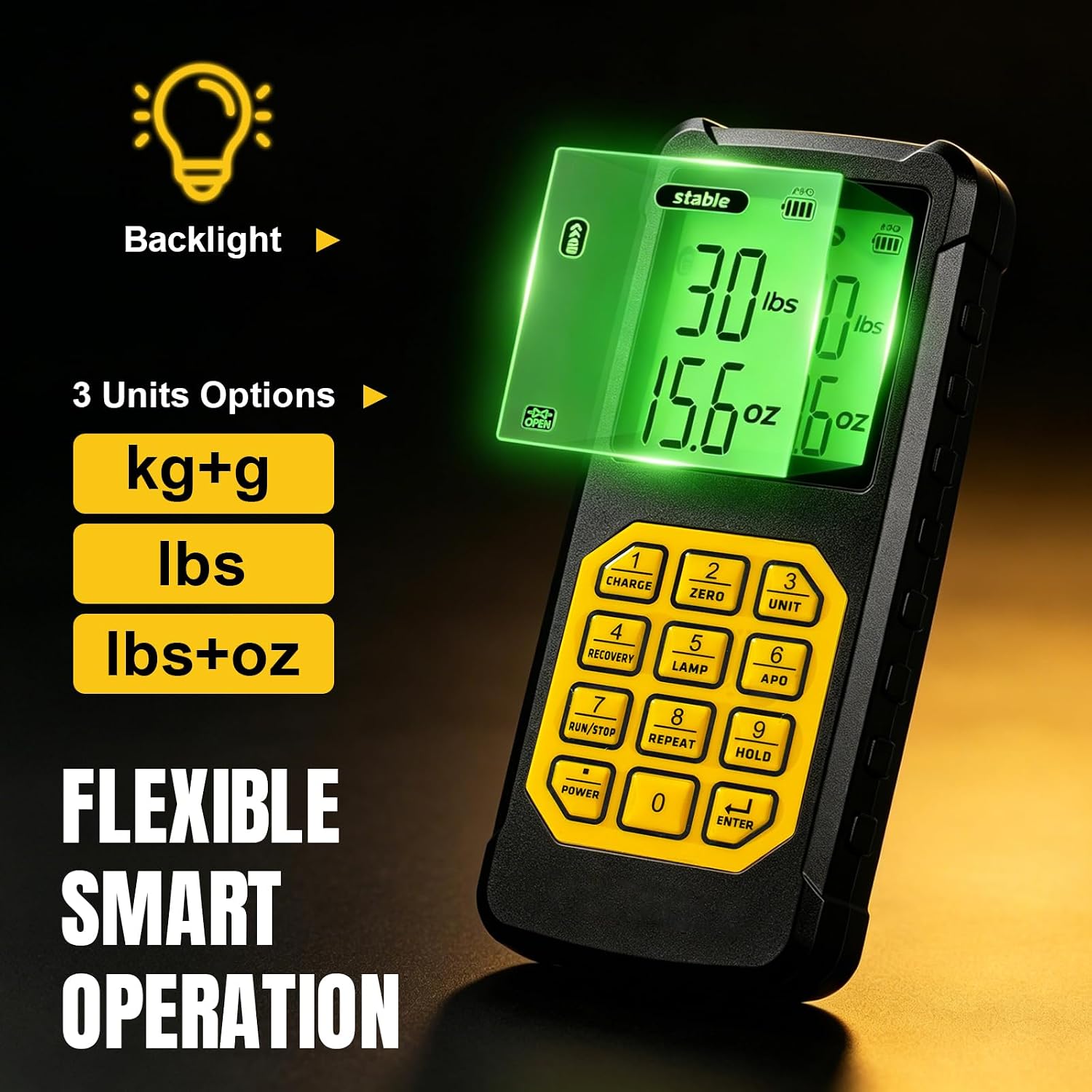 220 lb HVAC Refrigerant Scale with Auto-Dosing Charge Valve Digital Display