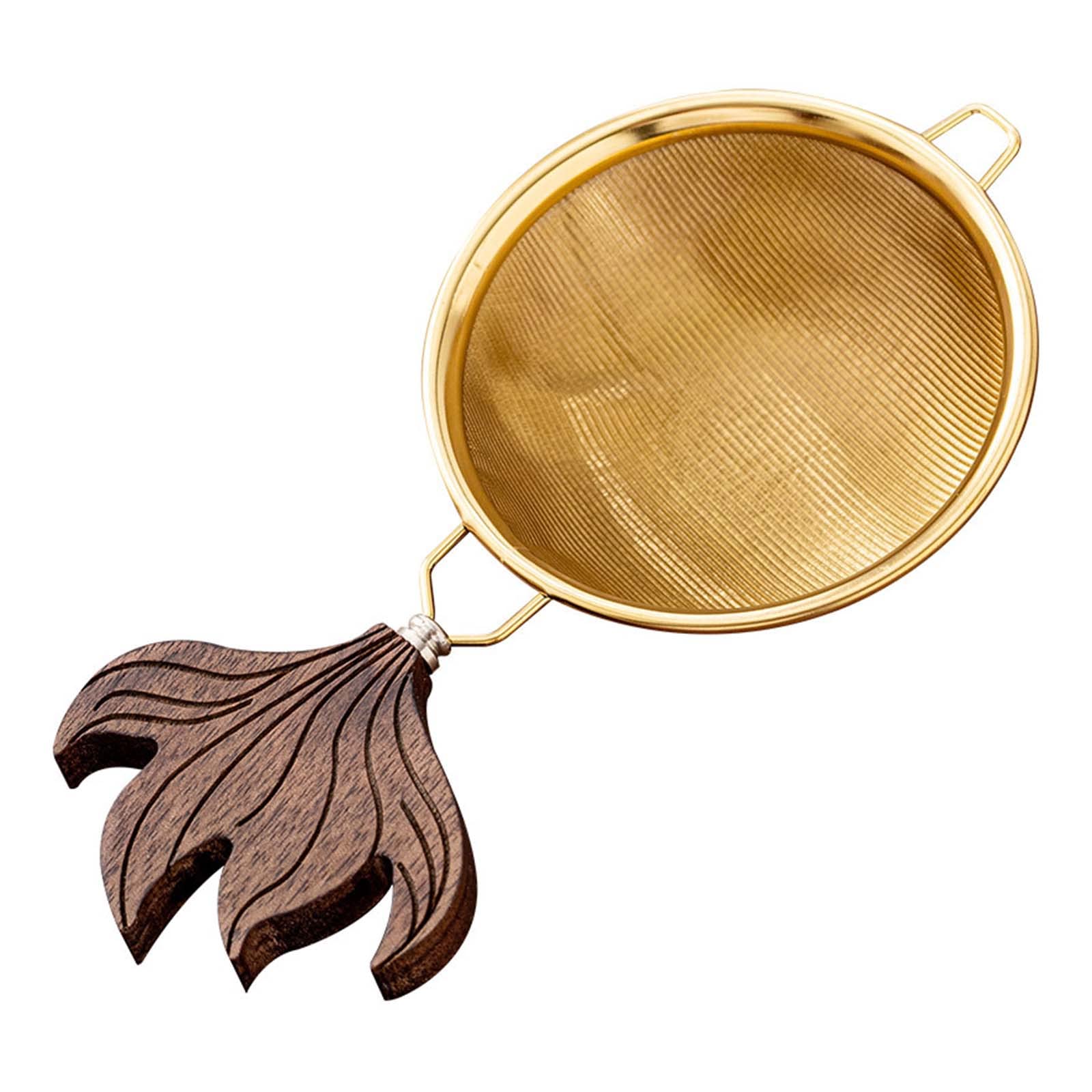 Buxuaaaa Gold Maker Tea Leak Related Teapot Tea Set Filter Tool Filter Diffuser Set Stainless Steel 2 Colors Strainer For Loose With Handle