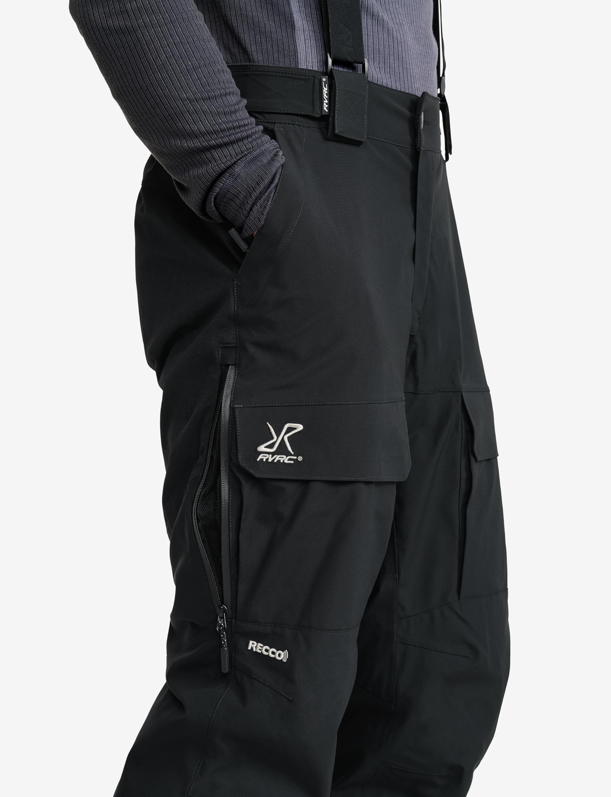 RevolutionRace AccXel Insulated 2L Ski Pants da Uomo, Pantaloni da Sci Resistenti e Caldi con Recco