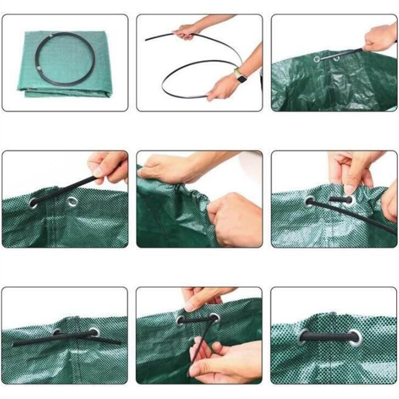 Grande spazzatura portatile può pieghevole pop-up giardino foglia cestino della spazzatura della spazzatura del sacchetto di stoccaggio dei fiori e della raccolta dell'erba del bidone della raccolta d