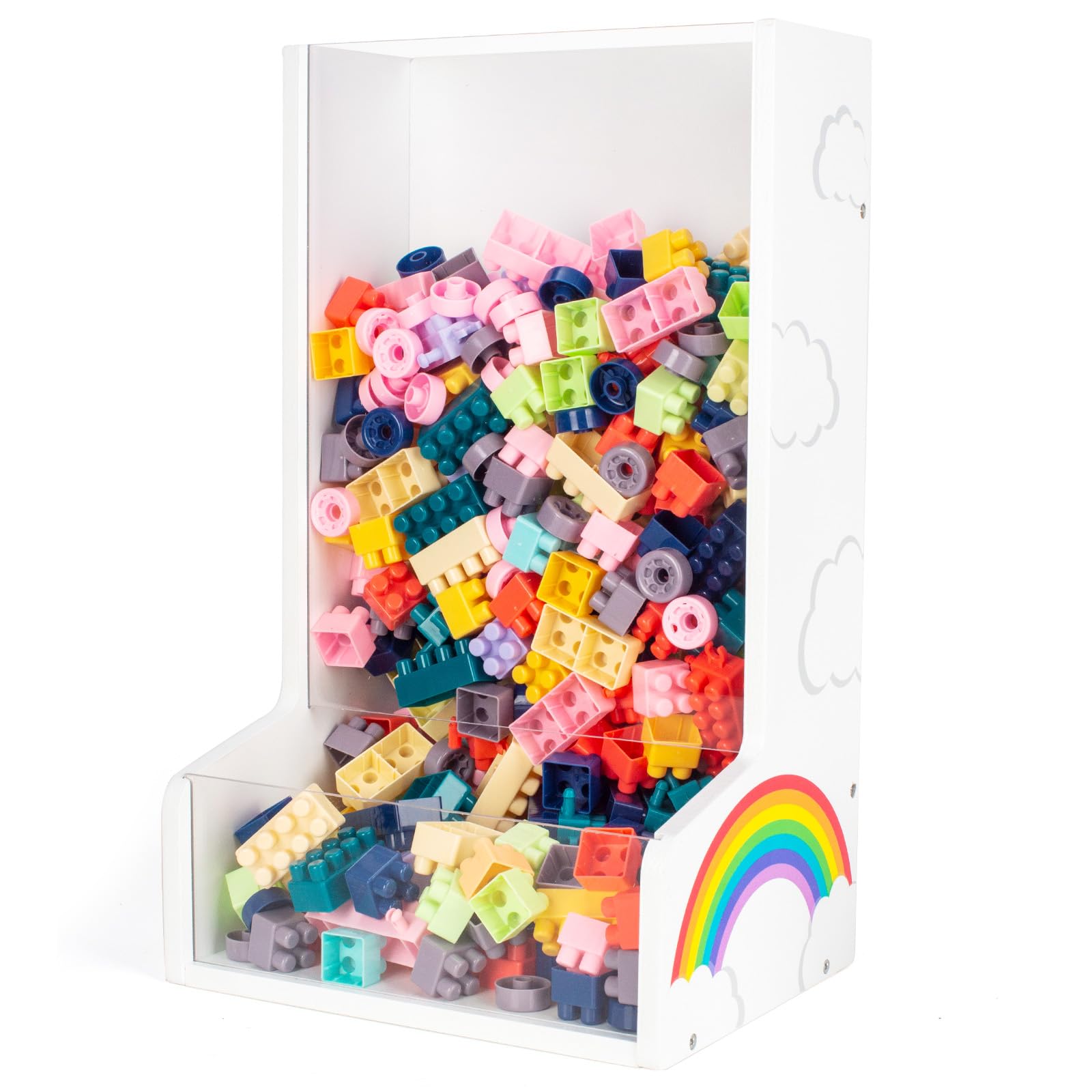 Acrylic Wall Toy Dispenser Wall Toy Organizer Storage Box Holder for Kids  Playroom Cars, Blocks, Snacks, Balls