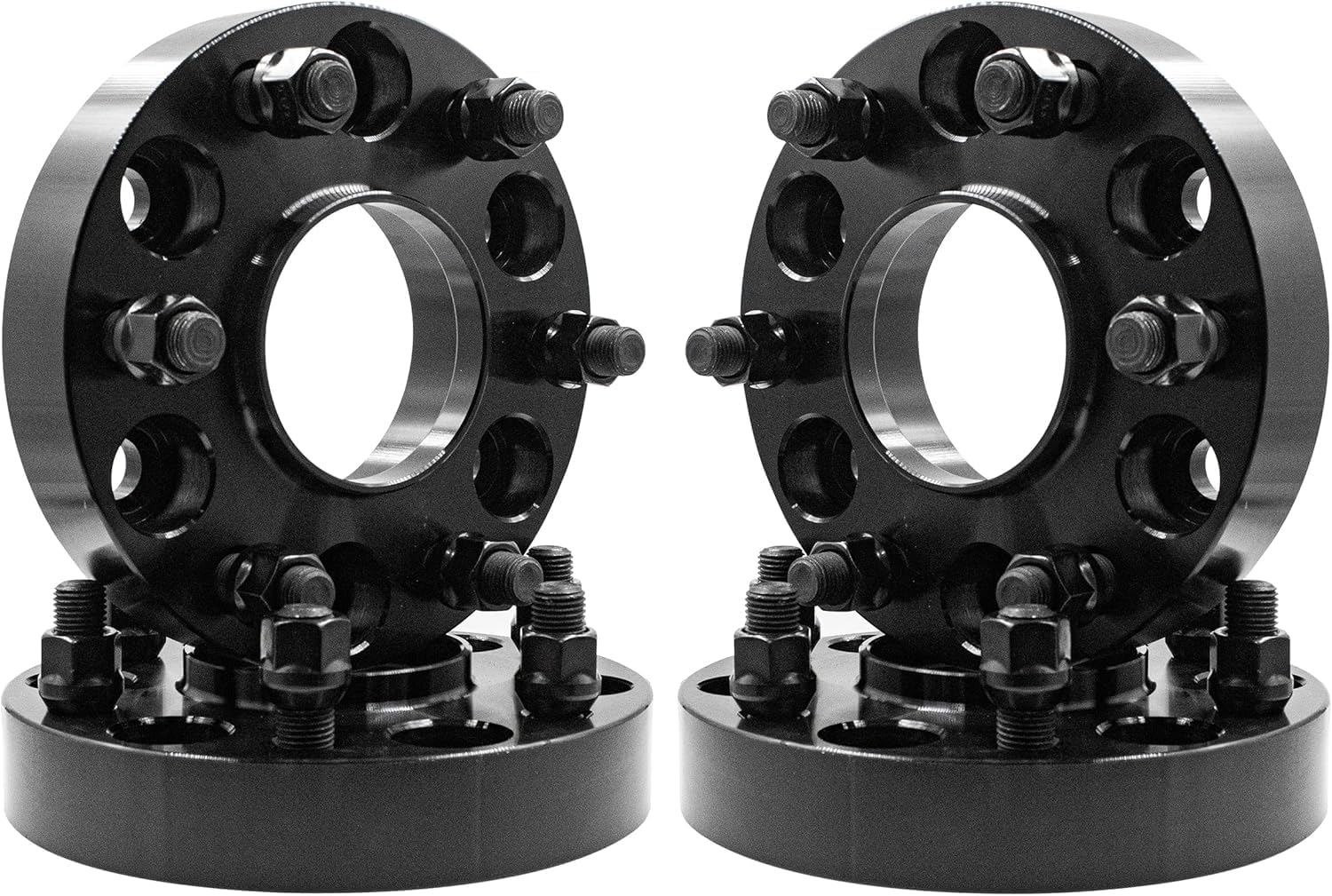 Wheel Accessories Parts 4 Pcs Hub Centric Wheel Spacers 6 on 135mm 1.25 Inch Thick 87.1mm Hub M14x1.5 14x1.5 Thread Stud Fits Adapts Chevy Siverado 1500 and GMC Sierra 1500 Wheels to Ford F150