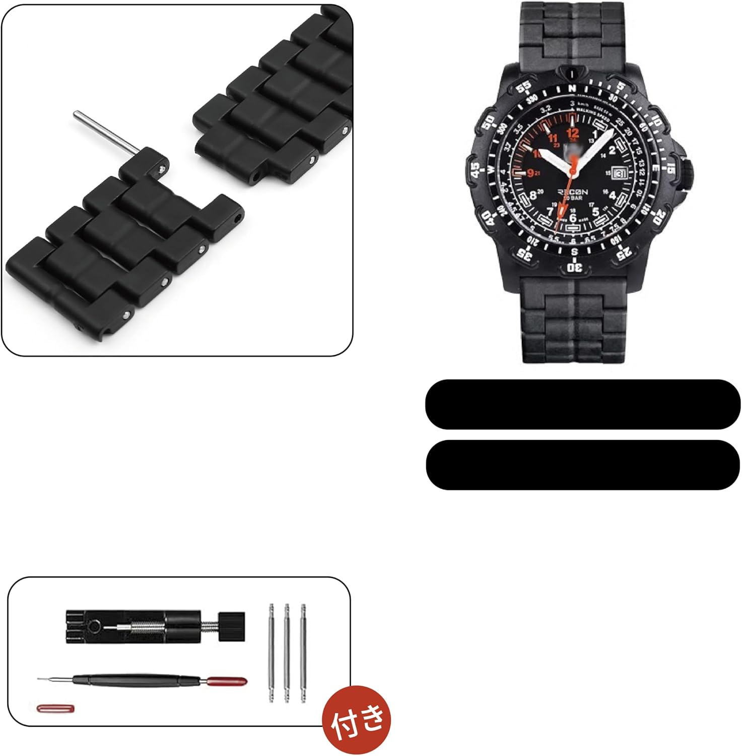 Men's Carbon Fiber Plastic Steel (Lightweight) Compatible for 23mm Luminox back Sea Turtle Giant 44mm 0320 0321 0323 0324 0325 0329 0330 0333 0335 0337 Ladies outdoor work waterproof watch band wrist strap