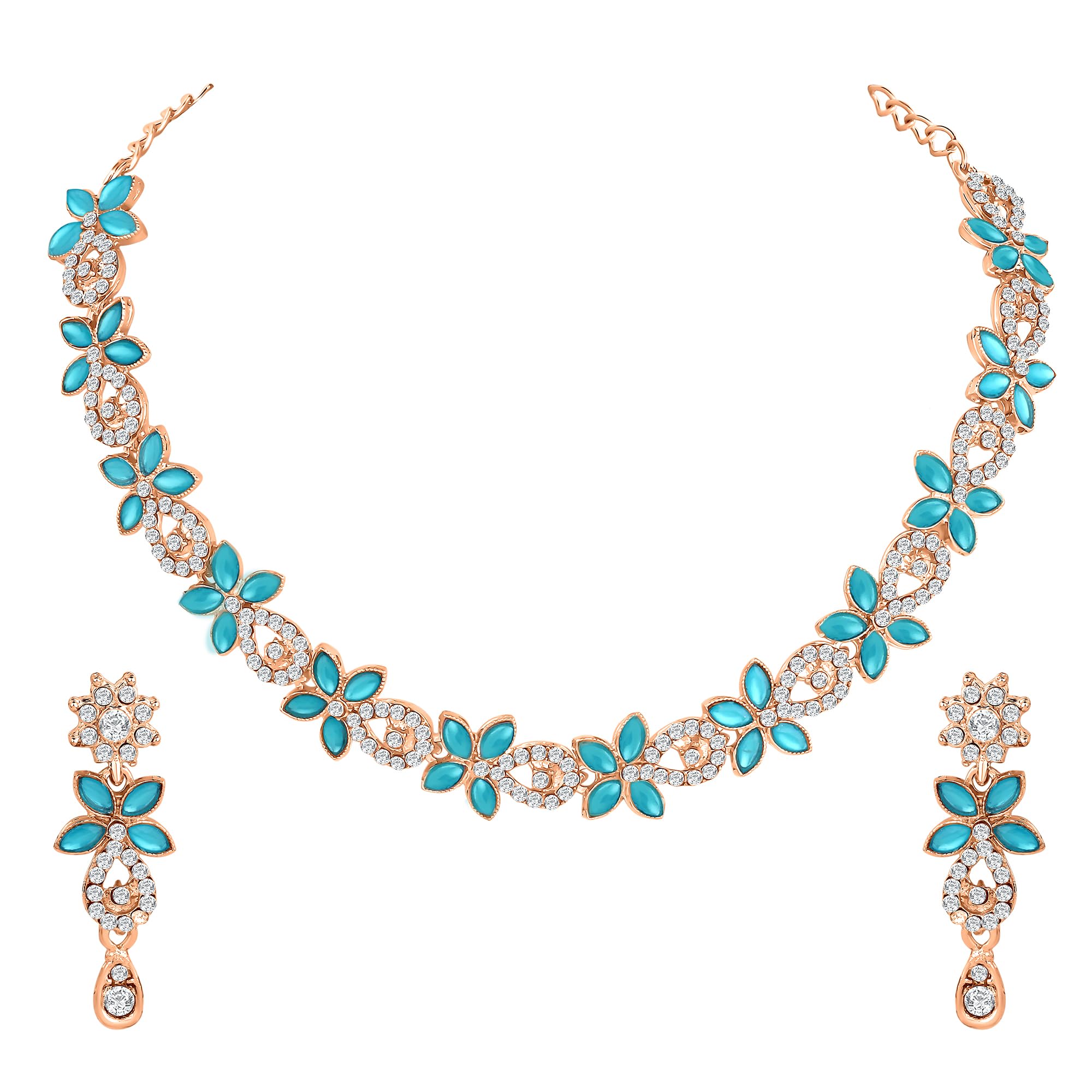 Atasi International Silver Plated Purple Kundan and American Diamond Necklace Jewellery Set with Earrings for Women (RPU5895) (B0D2BD8S32) Amazon Price History, Amazon Price Tracker