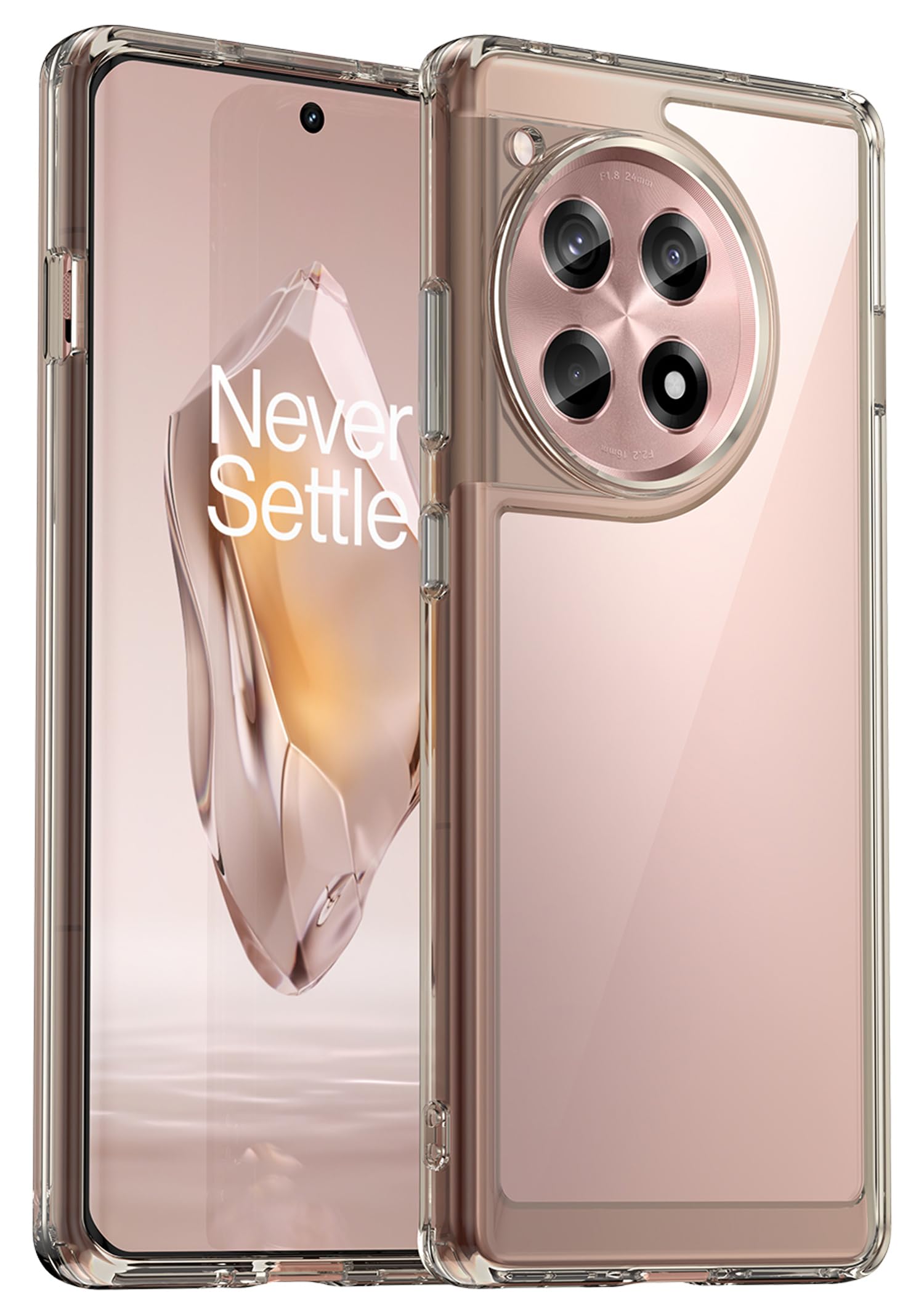 Kapa Unicorn Acrylic Clear Back Cover for OnePlus 12R | Slim Shockproof [Military Grade Protection] Hybrid Bumper Case (Grey Sides) (B0DFPDW2MH) Amazon Price History, Amazon Price Tracker