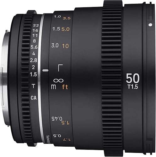 Miniatura 8 de Samyang 1.969 in T1.5 de alta velocidad Full Frame VDSLR MK2 Cine Lens para Canon EF