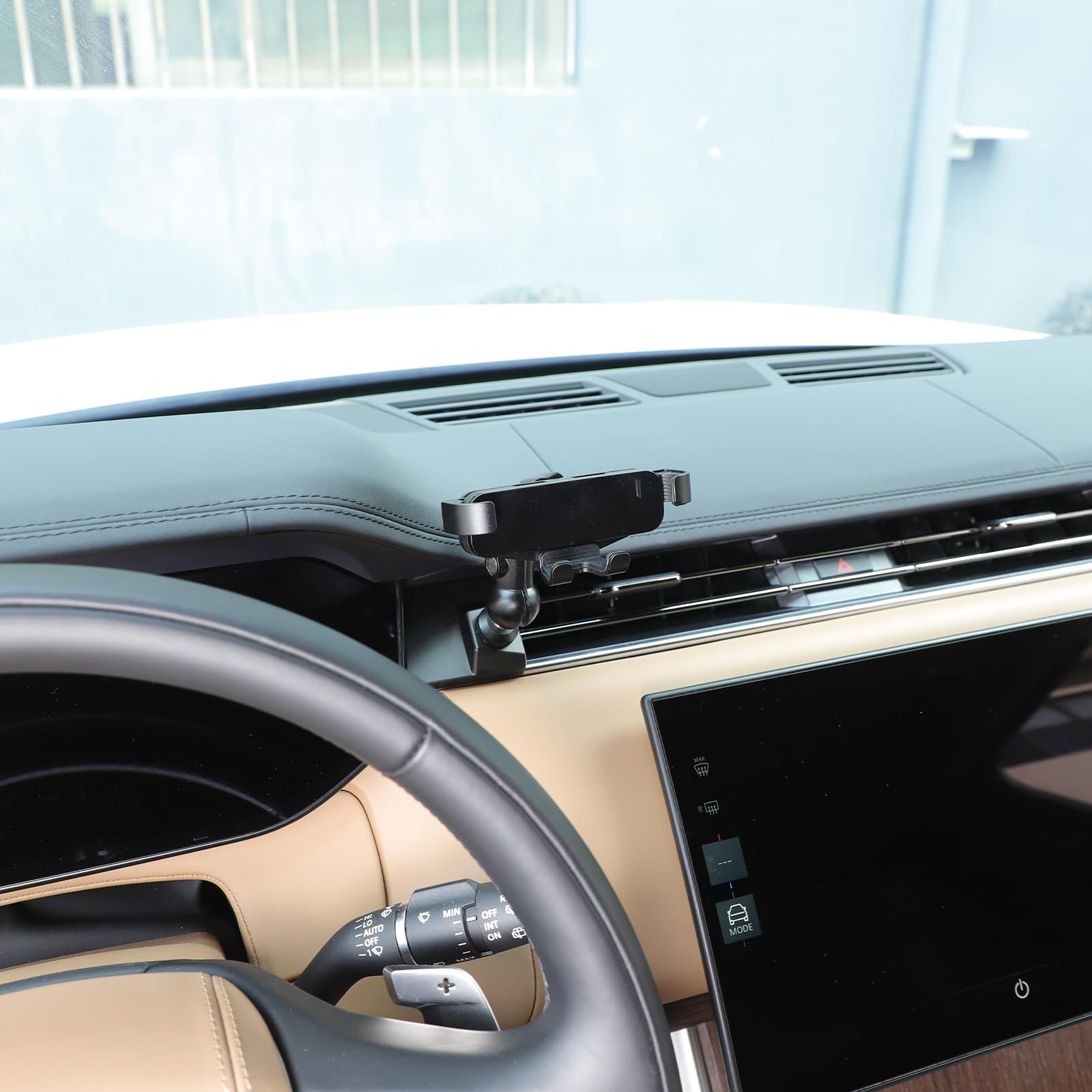 Supporto universale per cellulare da auto, compatibile con Land Rover Range Rover/Sport (23 + modelli), in metallo, con testa di arachidi, per smartphone da 4 a 6,8 pollici