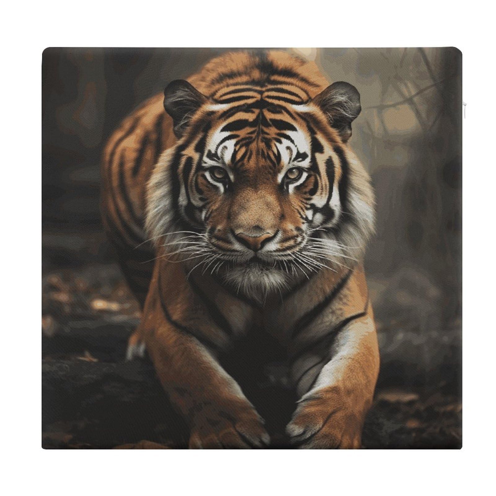 LDGSUPH - Wild animal tiger seat cushions for office chair square cushions soft floor cushions comfortable memory foam cushion cushions for travel chair in