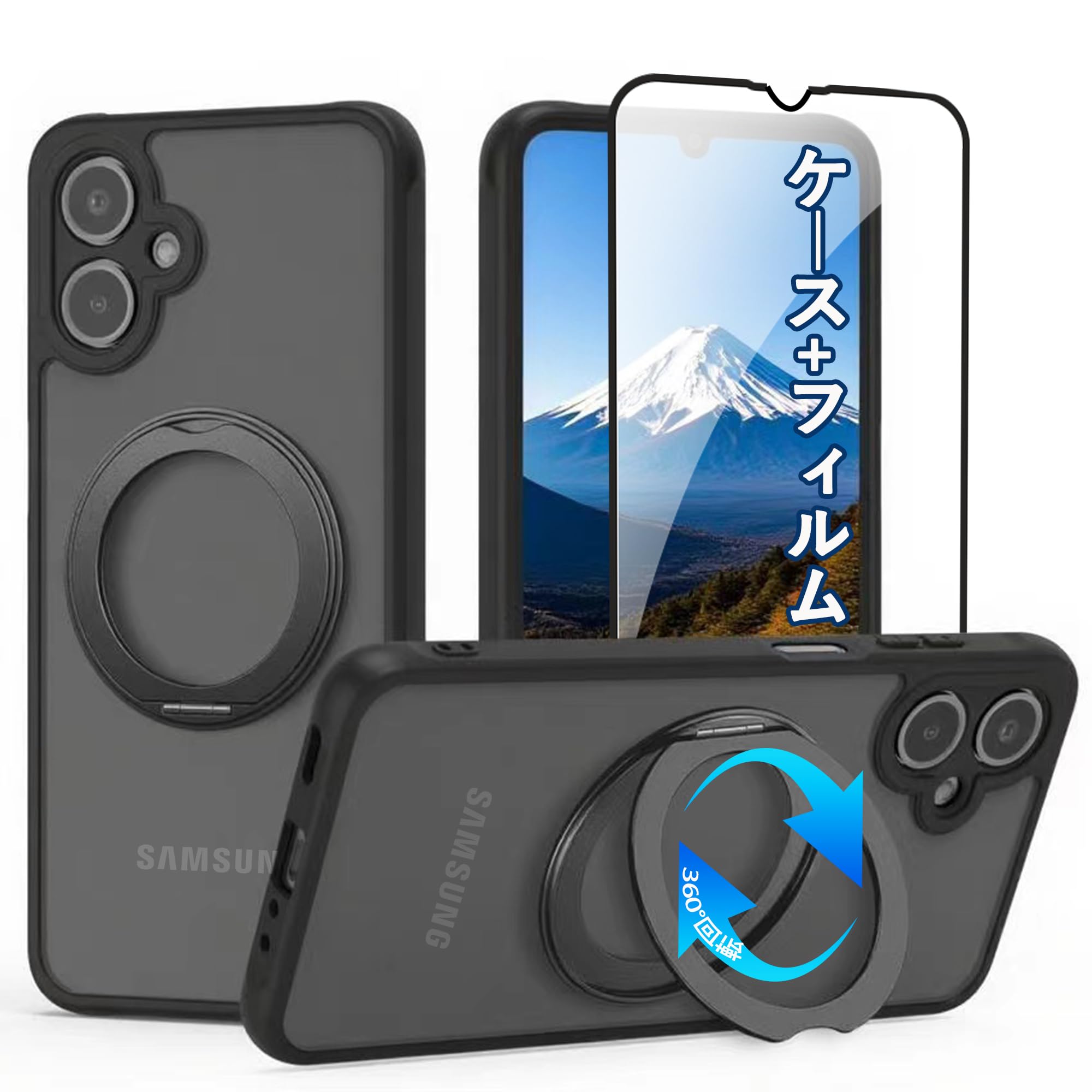 Samsung Galaxy A25 5G 本体 ブラック　ケース、フィルム付 楽天市場】保護フィルム付き｜Galaxy A25 SC-53F ケース ソフト 黒色